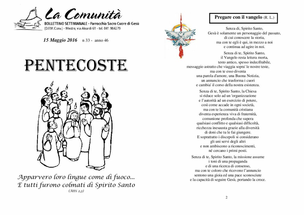 thumbnail of 15 Maggio 2016 – Pentecoste