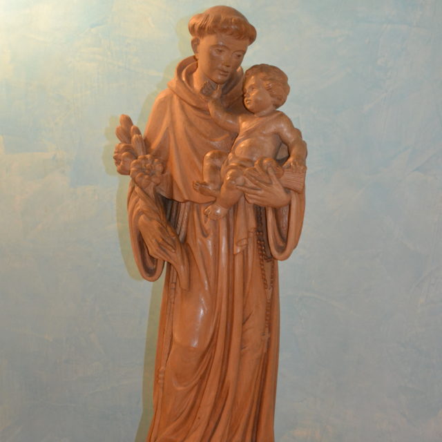 La statua di Sant'Antonio in Cripta
